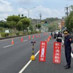 路檢同步毒駕告示牌宣導　查獲詐欺通緝犯
