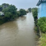 白珠珍代表冒雨巡視轄區　大排暫無災情、信義路巷內電桿下陷待修
